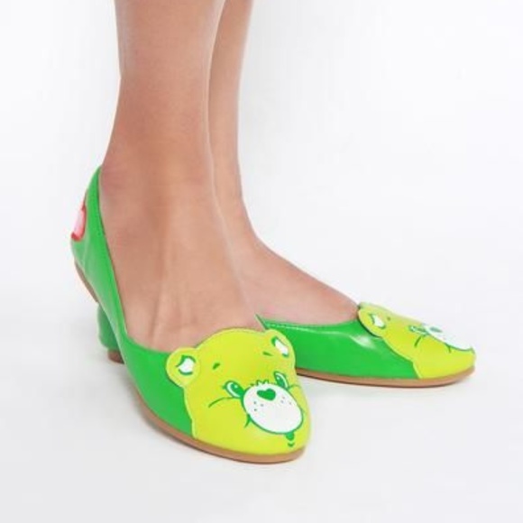 Iron Fist Shoes - New Good Luck Care Bear Green Flats  Size 11